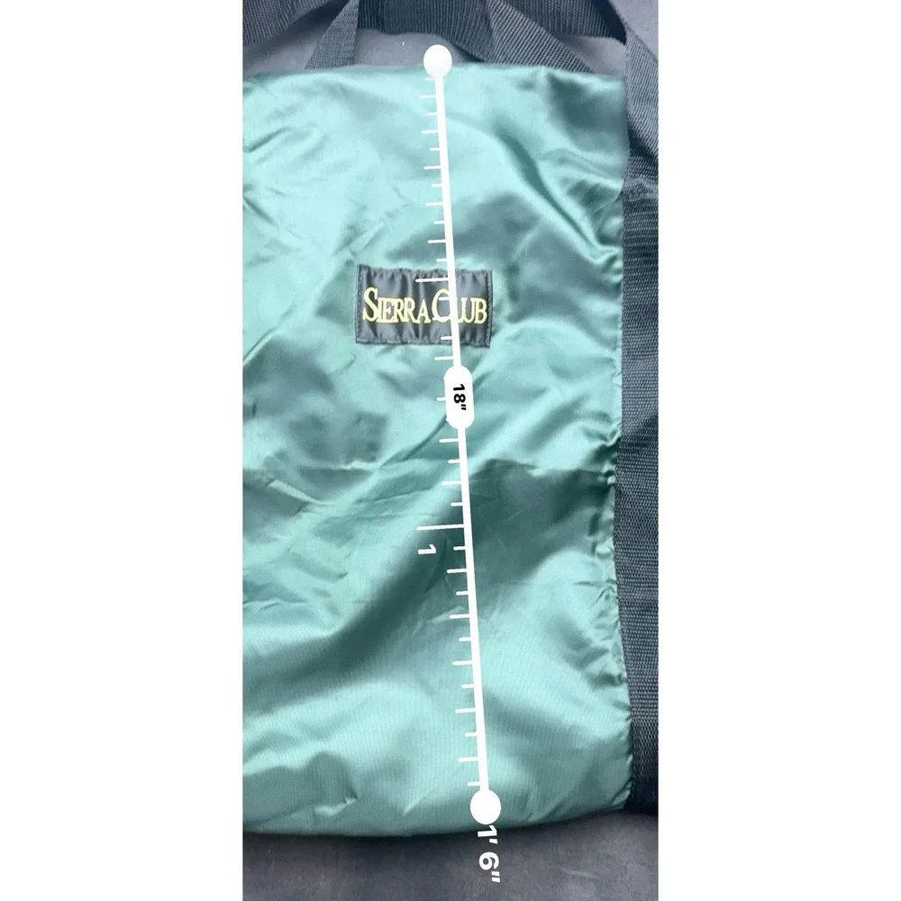 Vintage SIERRA CLUB Canvas Duffle Bags Forest‎ Green